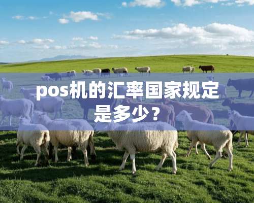 pos机的汇率国家规定是多少？