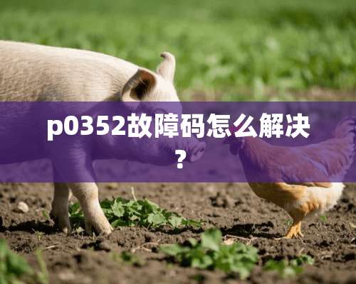 p0352故障码怎么解决？