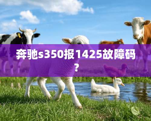 奔驰s350报1425故障码？