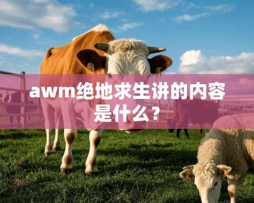 awm绝地求生讲的内容是什么？