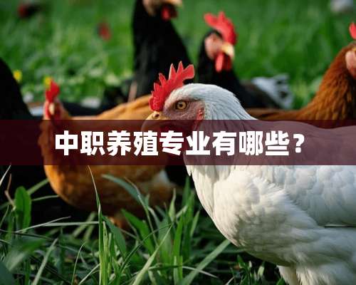 中职养殖专业有哪些？