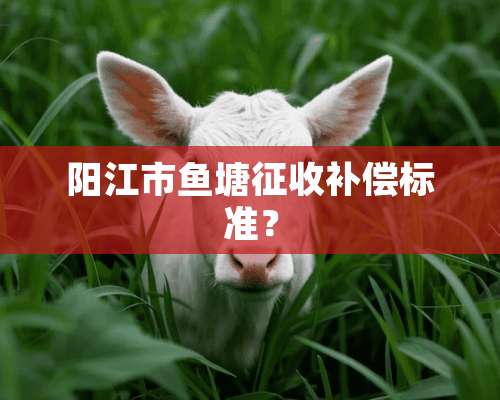 阳江市鱼塘征收补偿标准？