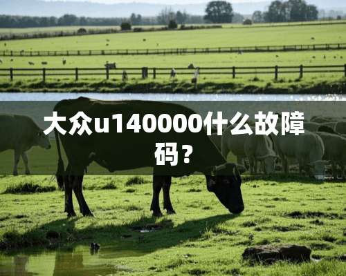 大众u140000什么故障码？