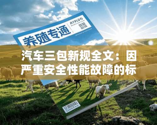 汽车三包新规全文：因严重安全性能故障的标准是什么？