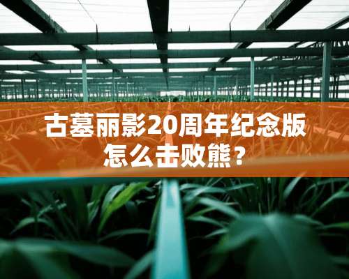 古墓丽影20周年纪念版怎么击败熊？