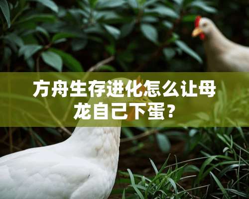 方舟生存进化怎么让母龙自己下蛋？