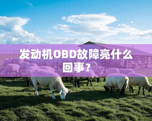 发动机OBD故障亮什么回事？