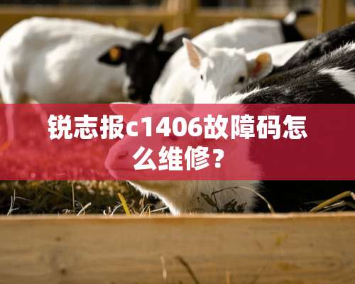 锐志报c1406故障码怎么维修？