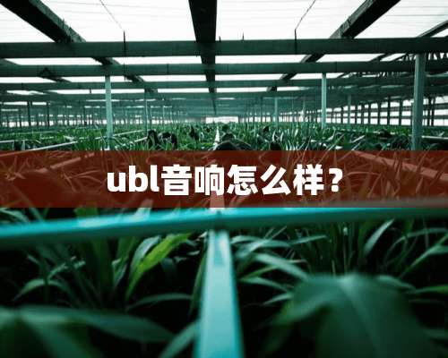 ubl音响怎么样？