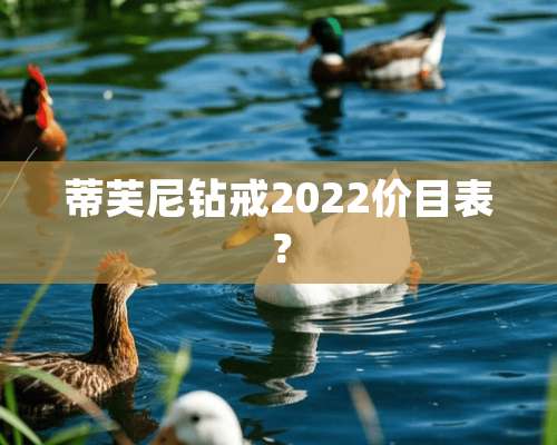 蒂芙尼钻戒2022价目表？