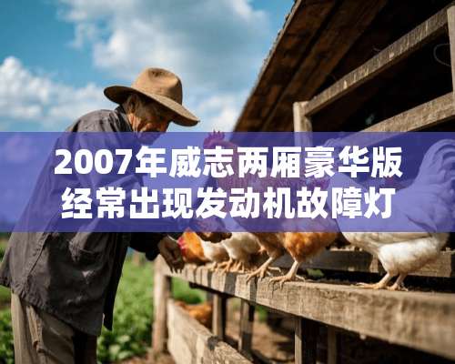 2007年威志两厢豪华版经常出现发动机故障灯处理？