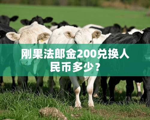 刚果法郎金200兑换人民币多少？