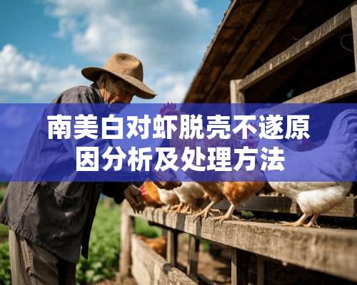 南美白对虾脱壳不遂原因分析及处理方法