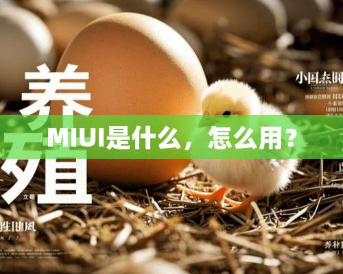 MIUI是什么，怎么用？