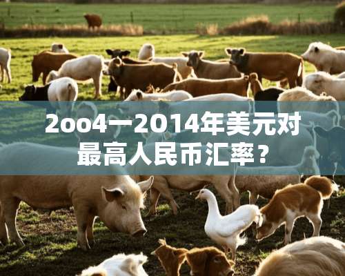 2oo4一2O14年美元对最高人民币汇率？