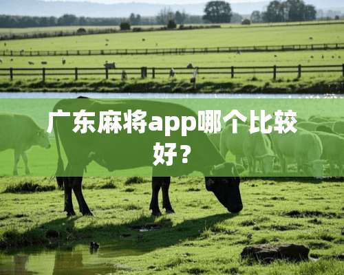 广东**app哪个比较好？