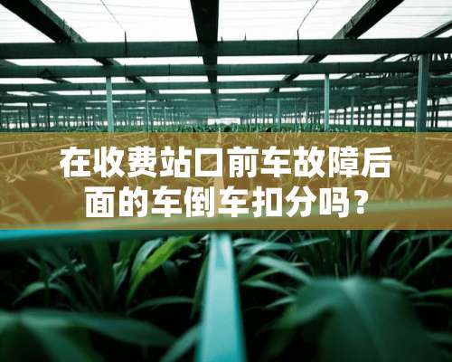 在收费站口前车故障后面的车倒车扣分吗？