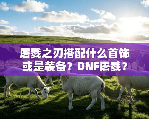 屠戮之刃搭配什么首饰或是装备？DNF屠戮？