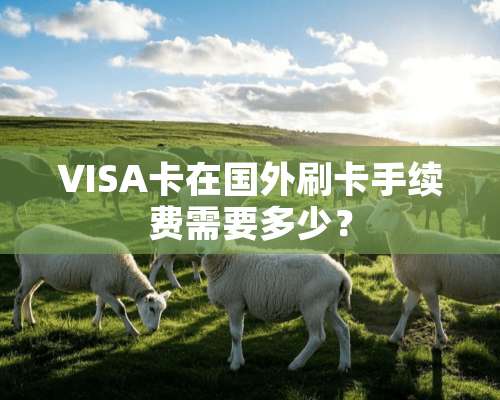 VISA卡在国外刷卡手续费需要多少？