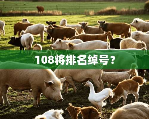 108将排名绰号？