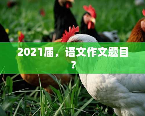 2021届，语文作文题目？