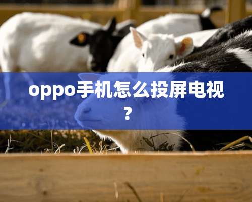 oppo手机怎么投屏电视？