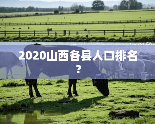 2020山西各县人口排名？