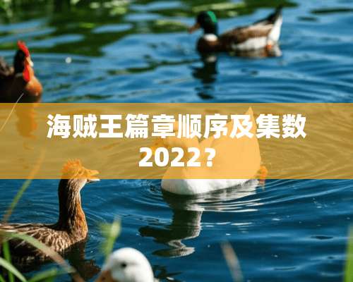 海贼王篇章顺序及集数2022？