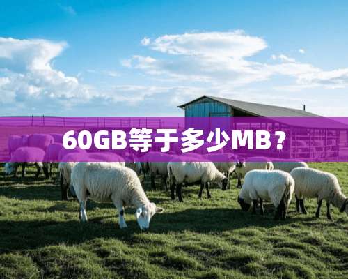 60GB等于多少MB？