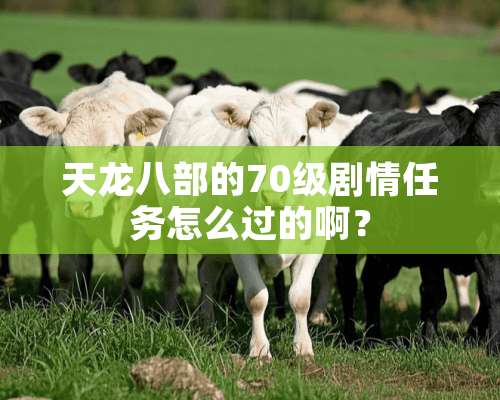 天龙八部的70级剧情任务怎么过的啊？