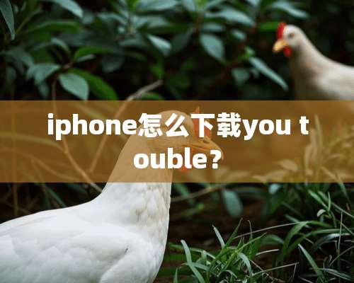 iphone怎么下载you touble？