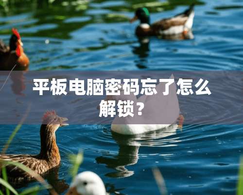 平板电脑密码忘了怎么解锁？