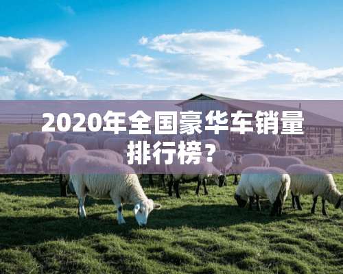 2020年全国豪华车销量排行榜？