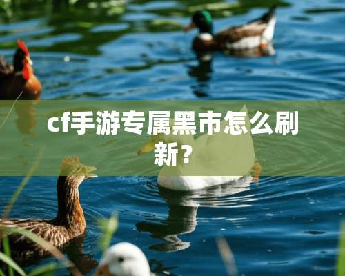 cf手游专属**怎么刷新？