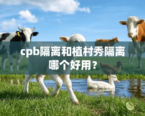 cpb隔离和植村秀隔离哪个好用？