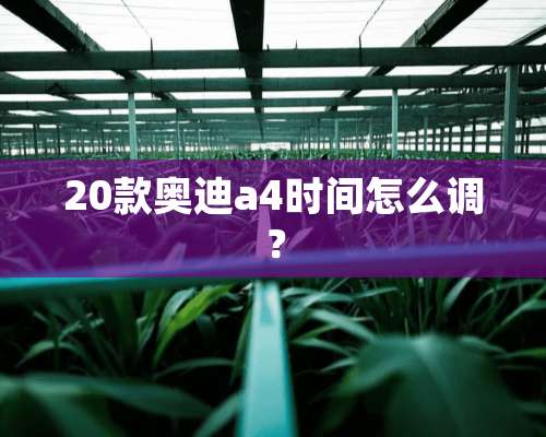 20款奥迪a4时间怎么调？