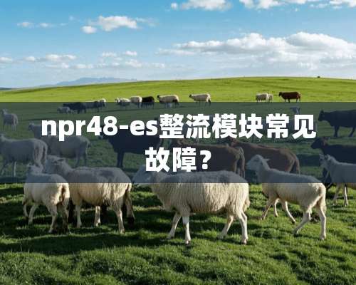 npr48-es整流模块常见故障？