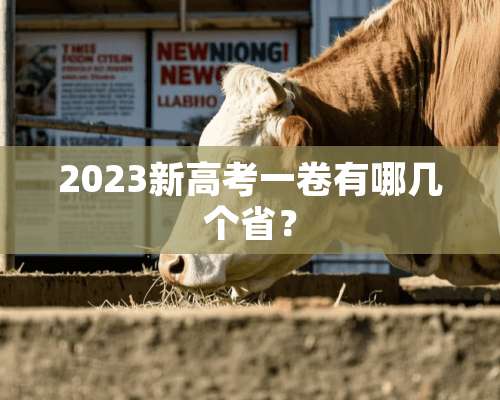 2023新高考一卷有哪几个省？