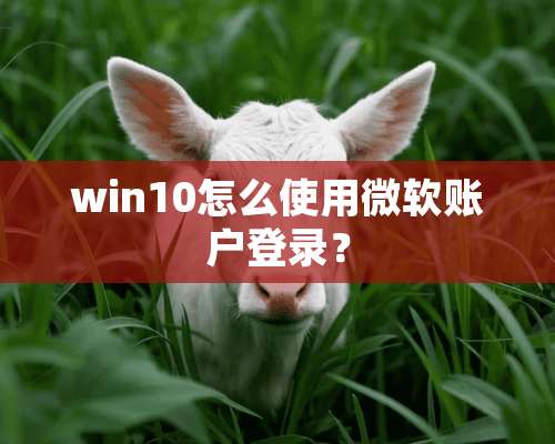 win10怎么使用微软账户登录？