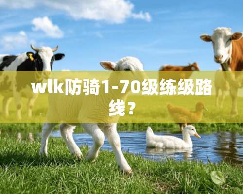 wlk防骑1-70级练级路线？