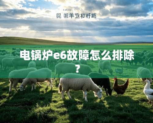 电锅炉e6故障怎么排除？