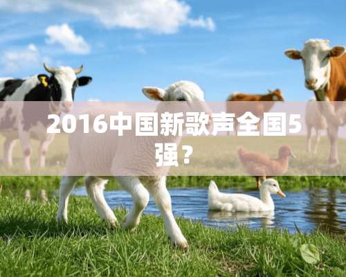 2016中国新歌声全国5强？