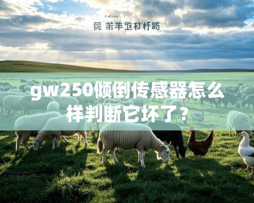 gw250倾倒传感器怎么样判断它坏了？