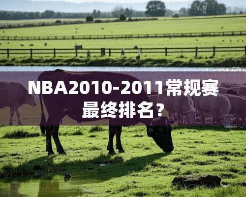 NBA2010-2011常规赛最终排名？