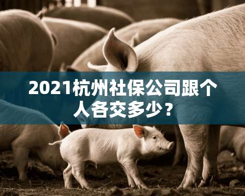 2021杭州社保公司跟个人各交多少？