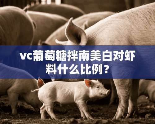 vc葡萄糖拌南美白对虾料什么比例？