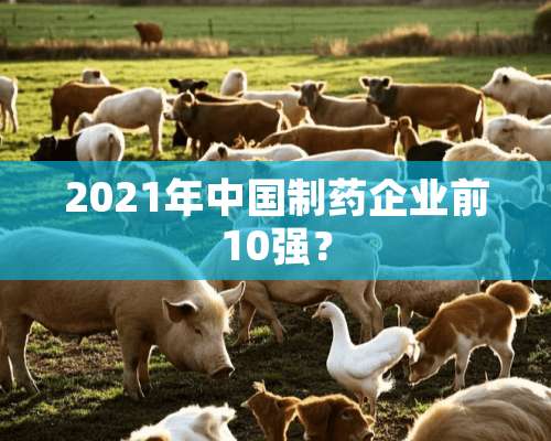 2021年中国制药企业前10强？