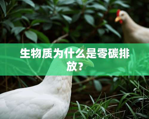 生物质为什么是零碳排放？