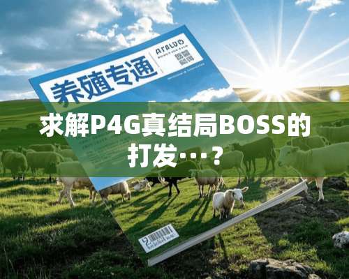 求解P4G真结局BOSS的打发···？