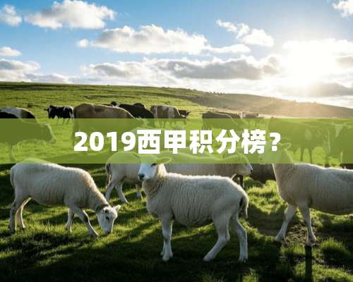 2019西甲积分榜？